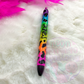 Neon Rainbow Cow Print Pen